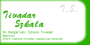 tivadar szkala business card